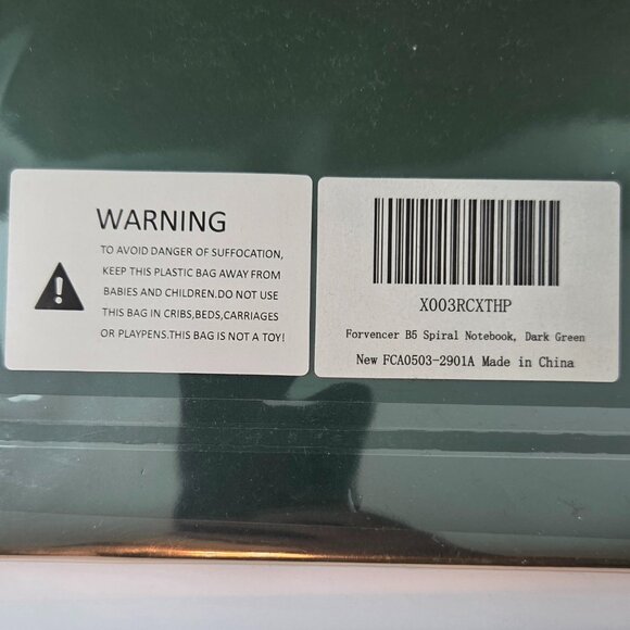 NWT - Forvencer B5 Hardcover Spiral Notebook – Dark Green (300 Pages) - Picture 3 of 10